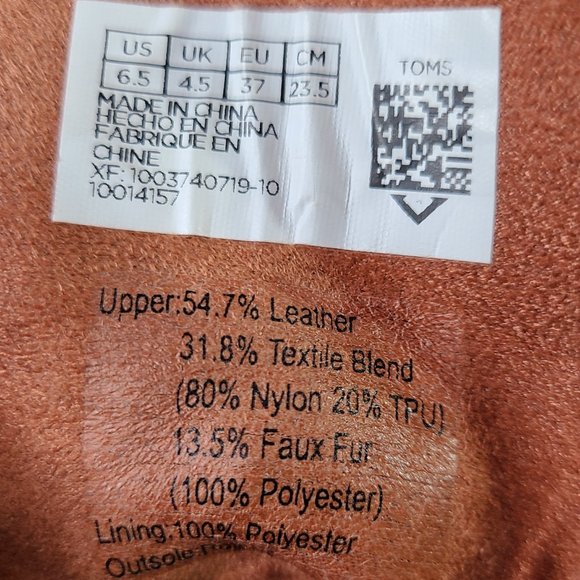 TOMS Mesa Women Lace Up Waterproof Ankle Boots – Ladies 6.5 - Picture 8 of 8